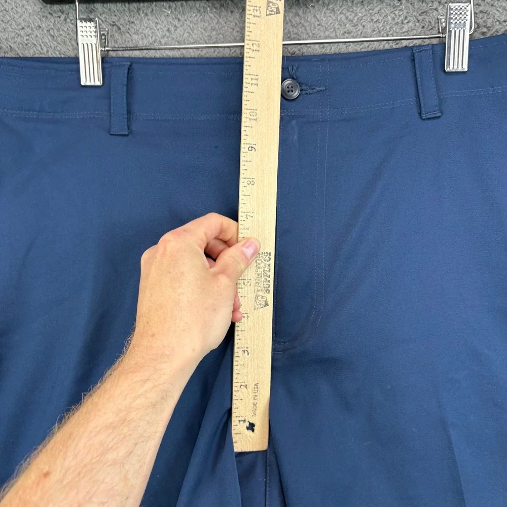 PGA Tour Mens Navy Blue Flat Front Golf Performance Shorts‎ Size 38